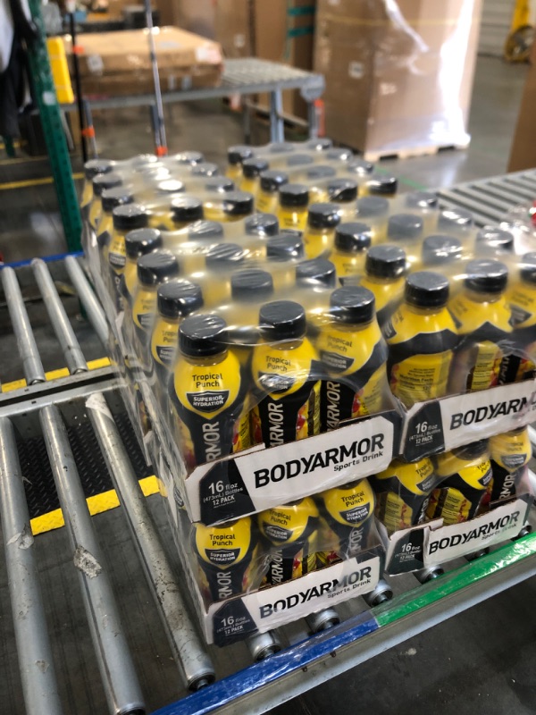 Photo 1 of ***BUNDLE OF EIGHT*** BODYARMOR Sports Drink Sports Beverage, Tropical Punch, Coconut Water Hydration, Natural Flavors With Vitamins, Potassium-Packed Electrolytes, Perfect For Athletes, 16 Fl Oz (Pack of 12)
