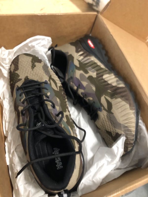 Photo 1 of ***SIZE 11W*** ikunka Men's Fashion Sneakers Lightweight Breathable Extra Wide Walking Shoes Tennis Cross Training Shoe Non Slip Trail Running Shoes?Camouflage