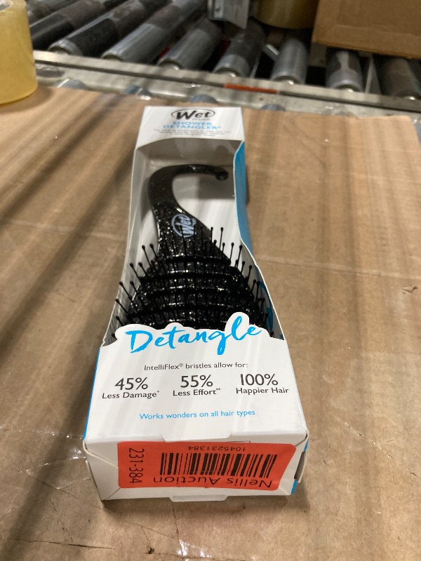 Photo 1 of ***ONE BRUSH**Wet Brush Shower Hair Brush Detangler - Exclusive Ultra-soft IntelliFlex Bristles - Minimizes Pain And Protects Against Split Ends and Breakage - Comb For Women, Men, Wet & Dry Hair - Black Glitter