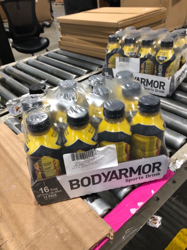 Photo 1 of ****EXPIRED NO RETURN****BODYARMOR Sports Drink Sports Beverage, Tropical Punch, Coconut Water Hydration, Natural Flavors With Vitamins, Potassium-Packed Electrolytes, Perfect For Athletes, 16 Fl Oz (Pack of 12)