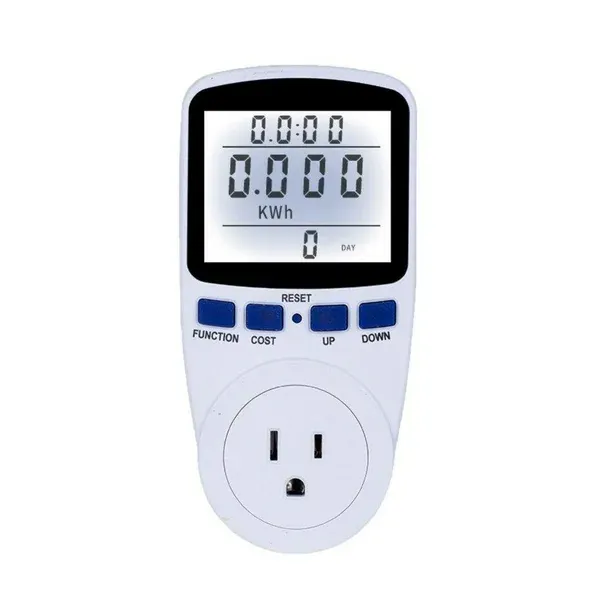 Photo 1 of AC WiFi Watt Meter, Plug-in US Socket Power Meter, Backlit Large Color Display, Overload Protection, Kilowatt Wattage Voltage AMP Tester, Electrical Energy Monitor,Delay to restore power supply, Timer