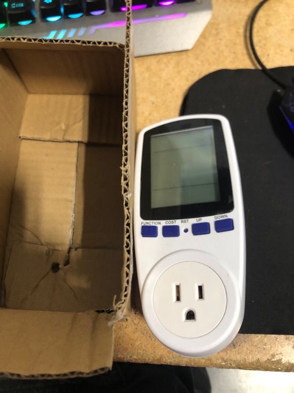 Photo 1 of AC WiFi Watt Meter, Plug-in US Socket Power Meter, Backlit Large Color Display, Overload Protection, Kilowatt Wattage Voltage AMP Tester, Electrical Energy Monitor,Delay to restore power supply, Timer
