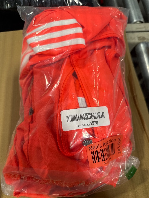 Photo 1 of ***MEDIUM SIZE*** adidas Men's Marathon Jacket 3-Stripes, Solar Red/White, Medium