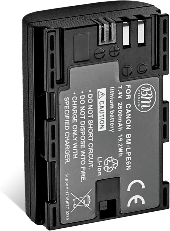 Photo 1 of ***price locked, this item price is $15.99*** BM Premium LP-E6N Battery for Canon EOS R, EOS R5, EOS 90D, EOS 60D, EOS 70D, EOS 80D, EOS 5D II, EOS 5D III, EOS 5D IV, EOS 5Ds, EOS 6D, EOS 6D II, EOS 7D, EOS 7D Mark II, C700, XC10, XC15 Cameras
