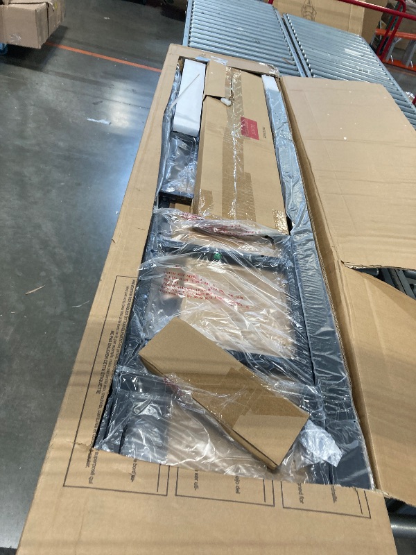 Photo 1 of ***SIMILAR ITEM****Twin Bed Frames with Headboard, Twin Bed Frame with Wooden Footboard and Underbed Storage Spaces, Twin Size Bed Frame No Box Spring Needed, Noise-Free, Easy Assembly, Rustic Brown