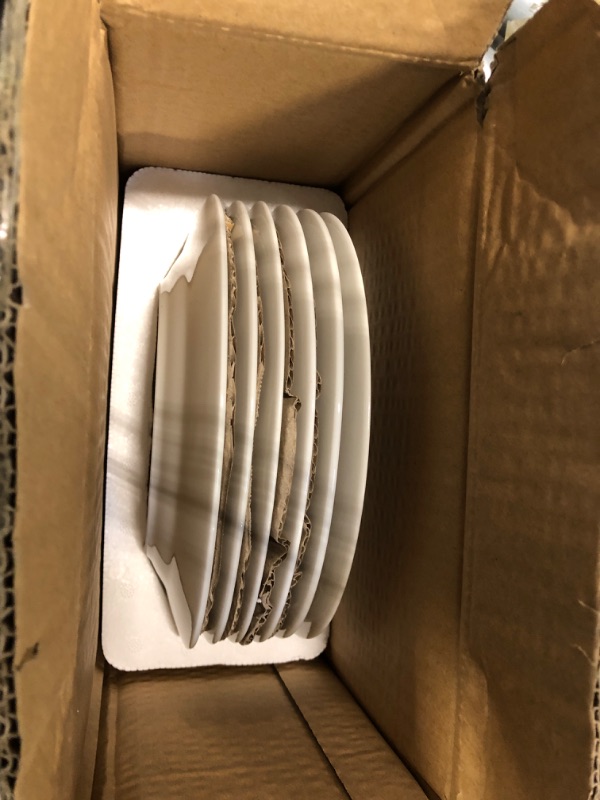 Photo 1 of bestone 8 Inch Porcelain White Salad Plates Set, Porcelain Dessert/Salad Plate?Classic Round with Wide Rim, Lead-Free,Dishwasher, Microwave, Freezer, Oven Safe, for Everyday Use-Set of 6
