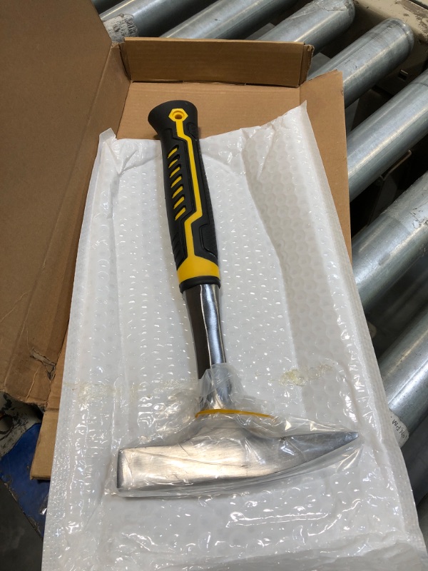 Photo 1 of SLNIHAMS Tinner's Hammer, 18oz Sheet Metal Hammer Tools, Hvac Tool Tinners Hammer with Forged Steel Construction and Shock Reduction Grip, Sheet Metal Hammers, Welding and Chipping Hammer