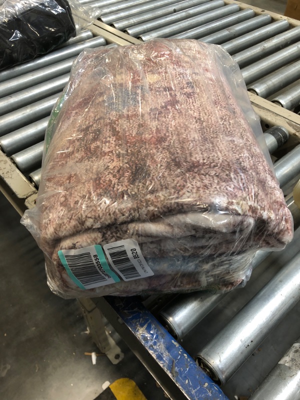 Photo 1 of Lahome Modern Abstract Area Rug 6x9 Rugs for Living Room, Washable Accent Bedroom Rug Aesthetic Low Pile Non Slip, Red Soft Indoor Contemporary Carpet for Dining Room Table Apartment