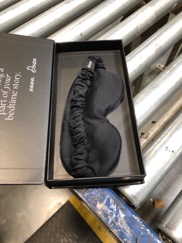 Photo 1 of 100% Organic Bamboo Sleep Mask – Oeko-TEX & GOTS Certified, Vegan | Adjustable Strap, Hypoallergenic, Cooling | Luxury Eye Mask for Light Blocking & Travel | Storage Box Included (Black)