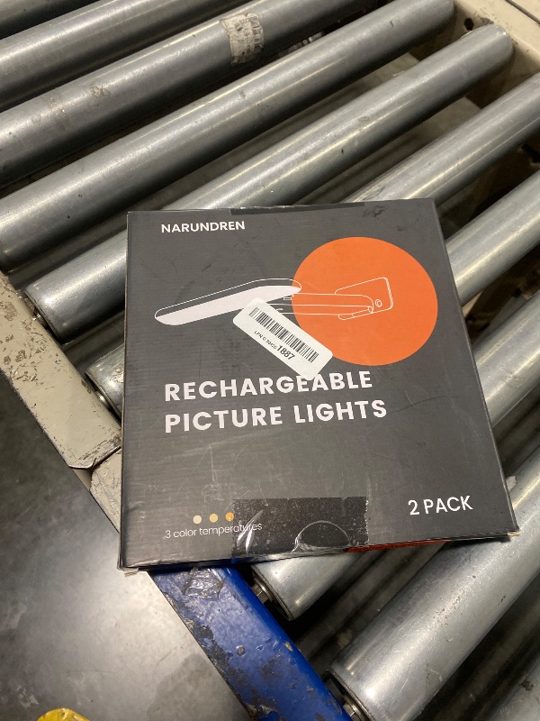 Photo 1 of 2 Pack Picture Lights Battery Operated with Remote, Rechargeable Picture Lights for Wall, 3CCT&Brightness Dimmable,300 LM, Sticker/Screw Installation, Art Light for Gallery, Artwork, Black