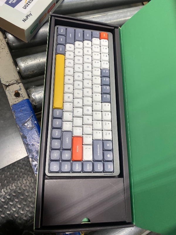 Photo 1 of nuphy Air75 V2 Portable 75% Mechanical Keyboard,Wireless Keyboard,Supports Bluetooth/2.4G/USB-C RGB Gaming Keyboard,Compatible with Windows/Mac OS/Linux Systems White-Gateron Brown Switch