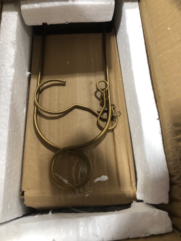 Photo 1 of 5" & 4" Wide Versatile Metal Candle Holder with Handmade Sturdy Glass Dome in Brass for Pillar Candle & Plants, 5.1" xH11.8 4" xH7.5, Industrial, Farmhouse, Shabby Chic. (2, Brass, Large & Small)                                  