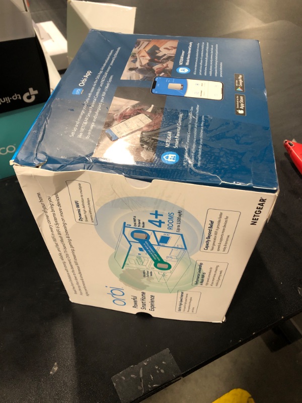 Photo 1 of NETGEAR Orbi Whole Home Tri-Band Mesh WiFi 6 System (RBK652S) – Router with 1 Satellite Extender - Coverage up to 3,500 sq. ft., 40 Devices - AX3000 (up to 3Gbps)