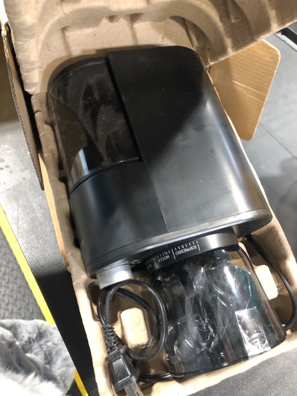 Photo 1 of SOWTECH Conical Burr Coffee Grinder, Adjustable Burr Mill with 38 Precise Grind Setting, precision timer, for Espresso/Drip/Pour Over/Cold Brew/French Press Coffee Maker(Black)