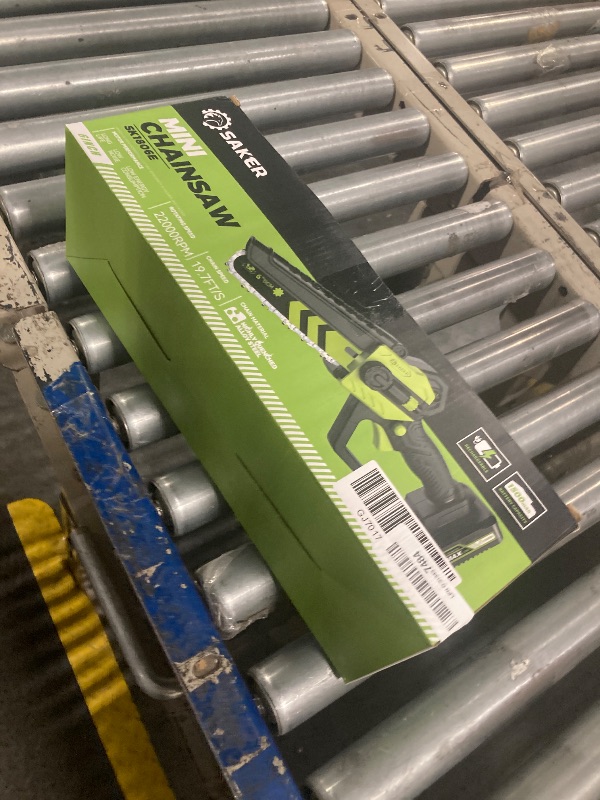 Photo 1 of Saker Mini Chainsaw|6 Inch Chainsaw[2025 Upgraded Motor]|Mini Cordless Electric Chain Saw|Small Handheld Portable Chainsaw Battery Powered Chain Saw for Tree Trimmer and Woodworking(1 Battery)