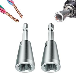 Photo 1 of 2PCS Wire Twister Tool for Drill Wire Twister Wire Connector Wire Twisting Tool Shank Cable Quick Stripping for Electrical Power Drill 4 pack