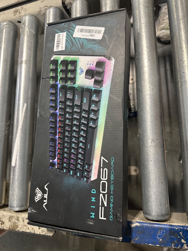 Photo 1 of AULA Keyboard, TKL Mechanical Gaming Keyboard with RGB Backlit, All-Metal Panel, N-Key Anti-Ghosting USB-C Wired Keyboards Red Switches with Programmable Keys for MAC Xbox PC Gamer, 87 Keys
