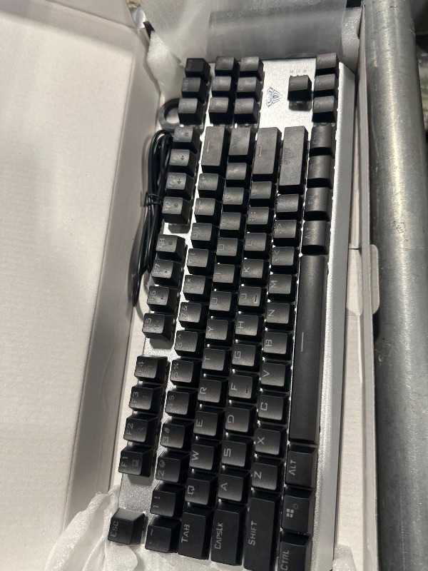 Photo 1 of AULA Keyboard, TKL Mechanical Gaming Keyboard with RGB Backlit, All-Metal Panel, N-Key Anti-Ghosting USB-C Wired Keyboards Red Switches with Programmable Keys for MAC Xbox PC Gamer, 87 Keys