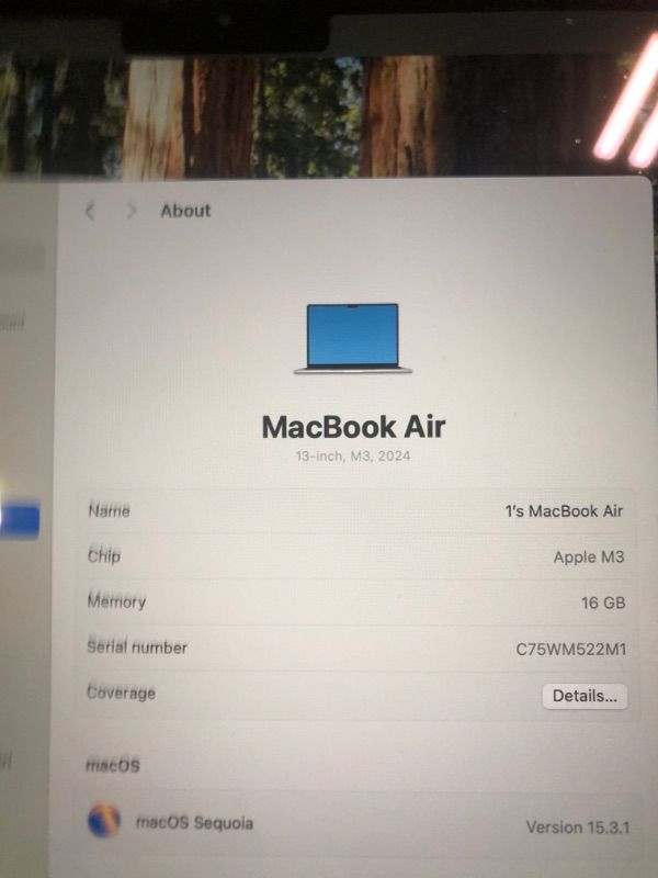 Photo 1 of ****LAPTOP ONLY***qpbEWPUlk761vyqb_LqgLC0t13DVQ06W9nln
qpbEWPUlk761vyqb_LqgLC0t13DVQ06W9nln
Apple 2024 MacBook Pro Laptop with M4 Max, 14?core CPU, 32?core GPU: Built for Apple Intelligence, 14.2-inch Liquid Retina XDR Display, 36GB Unified Memory, 1TB SS