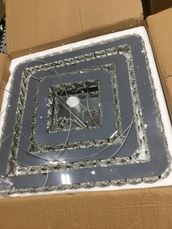 Photo 1 of *****************MISSING PIECES*****************
Modern Crystal Chandeliers LED Square Chandelier Pendant Lights Chandelier Pendant Light 8/12/16 inches Cool White(Cool Square20/30/40)
