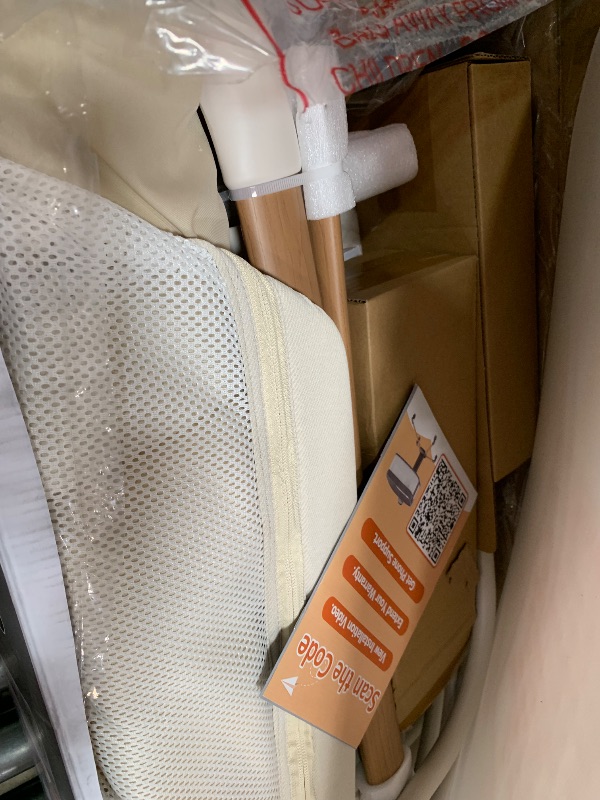 Photo 1 of Electric Smart Soothing Baby Bassinet with 5 Rocking Speeds, 3 Timer Modes, 12 Soothing Musics, 3 Adjustable Heights, Breathable Mesh Sides and Mosquito Net