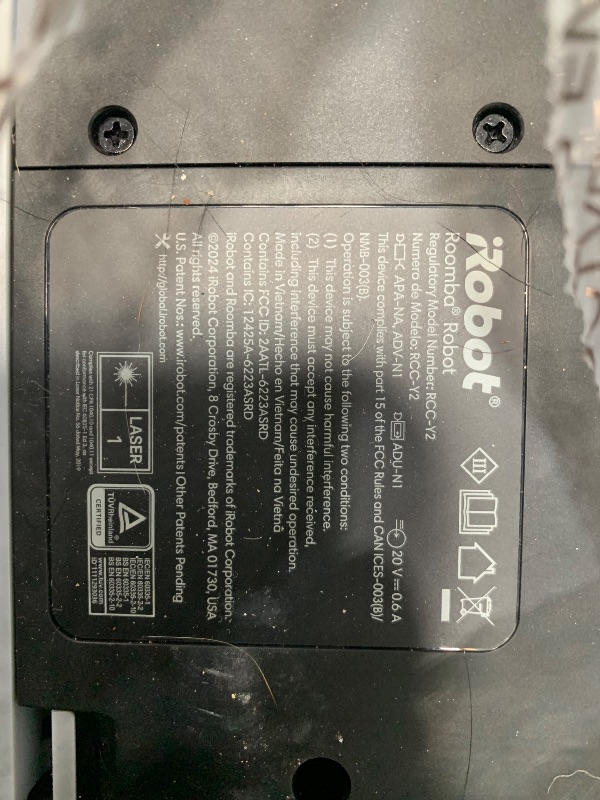 Photo 1 of ***PARTS ONLY***iRobot Roomba 105 Combo Robot Vacuum & Mop - Easy to use, Intense Power-Lifting Suction, LiDAR Navigation, Multiple Cleaning Modes, Avoids Mopping Carpets, Self-Charging