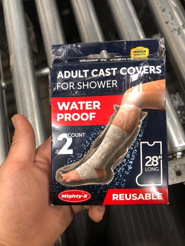 Photo 1 of 100% Waterproof Cast Covers for Shower Leg - Tight Seal - Reusable Adult 2pk Half Leg Cast Protectors - Knee, Ankle, Foot