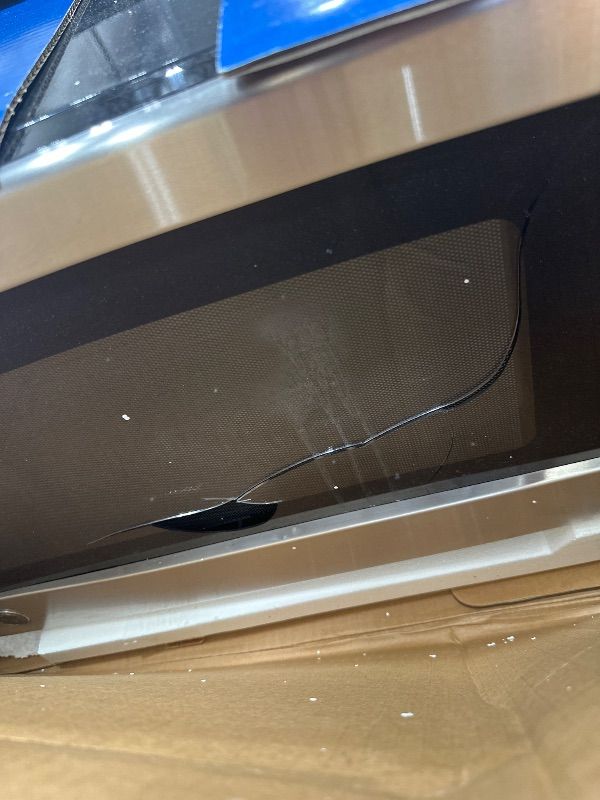 Photo 1 of *** PARTS ONLY *** GE Countertop Microwave Oven, 1,200-watt Capacity, 2.0 Cubic Ft., 8 Auto Setting Cooking Settings, Child-Lock Technology, Kitchen Essentials for the Countertop, Dorm Room or Apartment, Satinless Steel