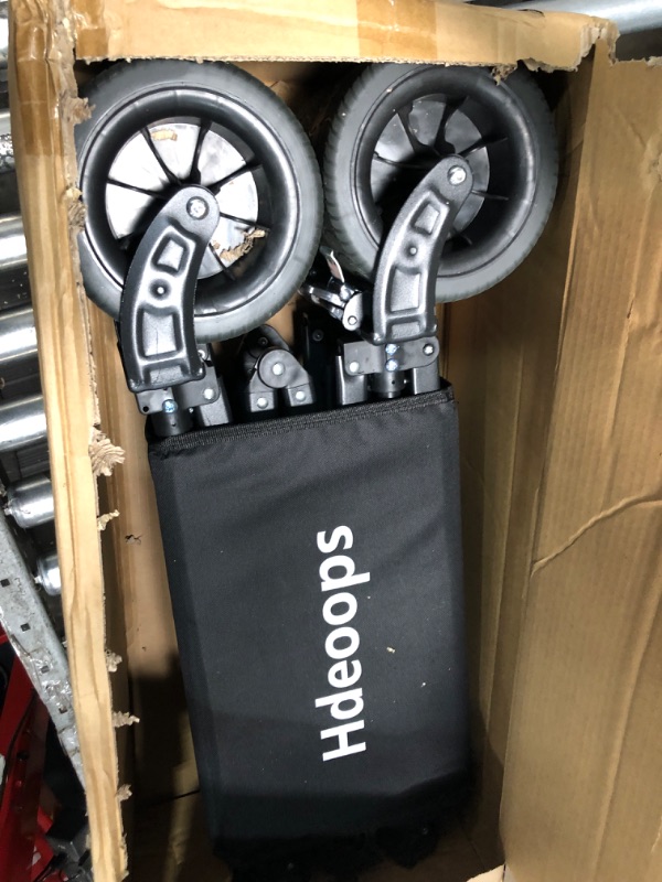 Photo 1 of Collapsible Wagon Cart Foldable with Big All-Terrain Beach Wheels, Heavy Duty Folding Utility Wagon, 330lbs Weight Capacity Garden Cart for Shopping, Camping, Gardening, Sports Travel and Beach