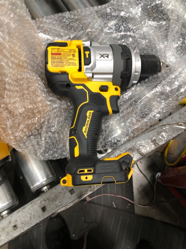 Photo 1 of ***PARTS ONLY****DEWALT 20V MAX XR 1/2 Inch Cordless Hammer Drill Kit with 8AH Battery and Charger (DCD1007WW1)