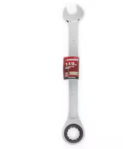Photo 1 of 1-1/8 in. Ratcheting Combination Wrench (12-Point)
