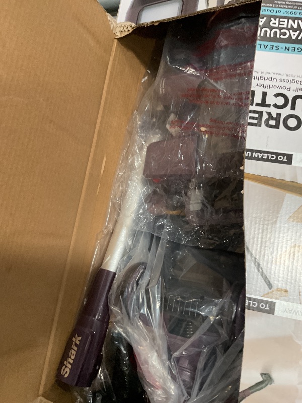 Photo 1 of Shark Navigator ADV Bagless Corded HEPA Upright Vacuum Cleaner for Multisurface and Cars with Portable Lift-Away in Purple LA362