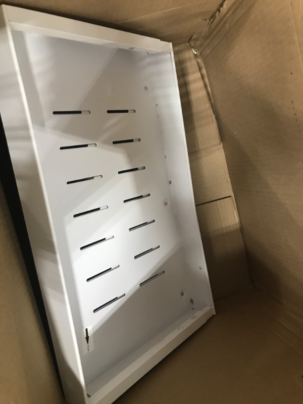 Photo 1 of *ONLY 1**Pull out Cabinet Organizer, 21"Deep, 11.8"Wide Full-Extension Heavy Duty Slide out Drawers with Nano Adhesive, Roll Out Shelves Sliding Cabinet for Kitchen, Bathroom, Pantry,Under Sink Storage(White)
