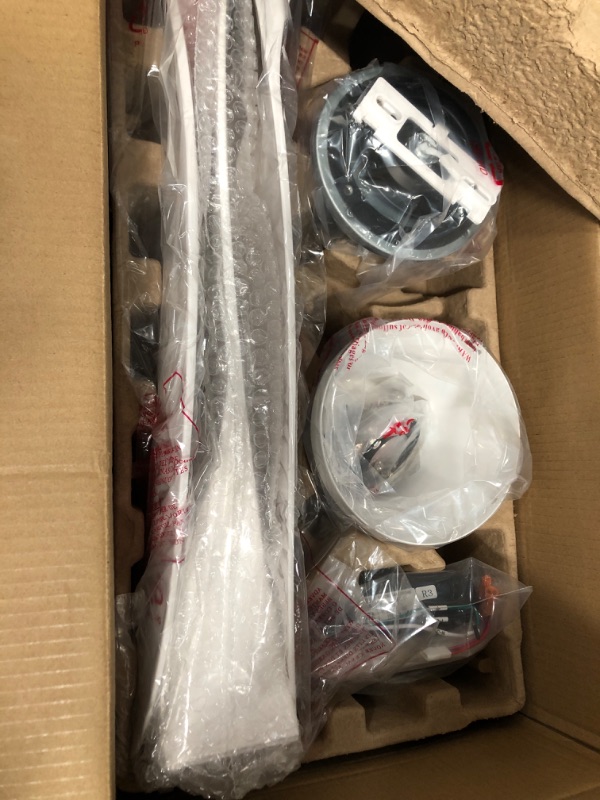 Photo 1 of ***PARTS ONLY**TALOYA 52 inch Ceiling Fans with Lights Remote Control, Modern Low Profile Ceiling Fan with Quiet Reversible DC Motor for Bedroom Living Room and Patio White