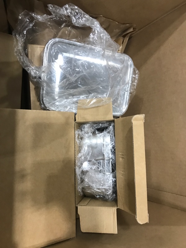 Photo 1 of (for parts/used) Umigy 8 Pcs Stainless Steel Food Containers Metal Bento Lunch Box Stainless Steel Food Storage Containers, Lockable Clips to Leak Proof, Reusable Dishwasher Snack Boxes for Work, Picnic (1400ml)