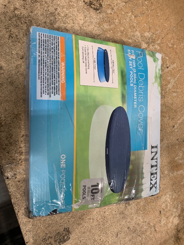 Photo 1 of 10-Foot Round Easy Set Pool Cover by Intex