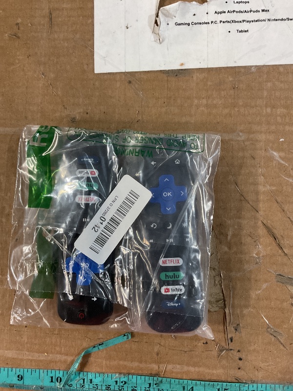 Photo 1 of (Pack of 2) Replacement-Remote-Control for Roku-TV,Compatible for TCL Roku/Hisense Roku/Onn Roku/Philips Roku Smart TVs(Not for Roku Stick and Box)