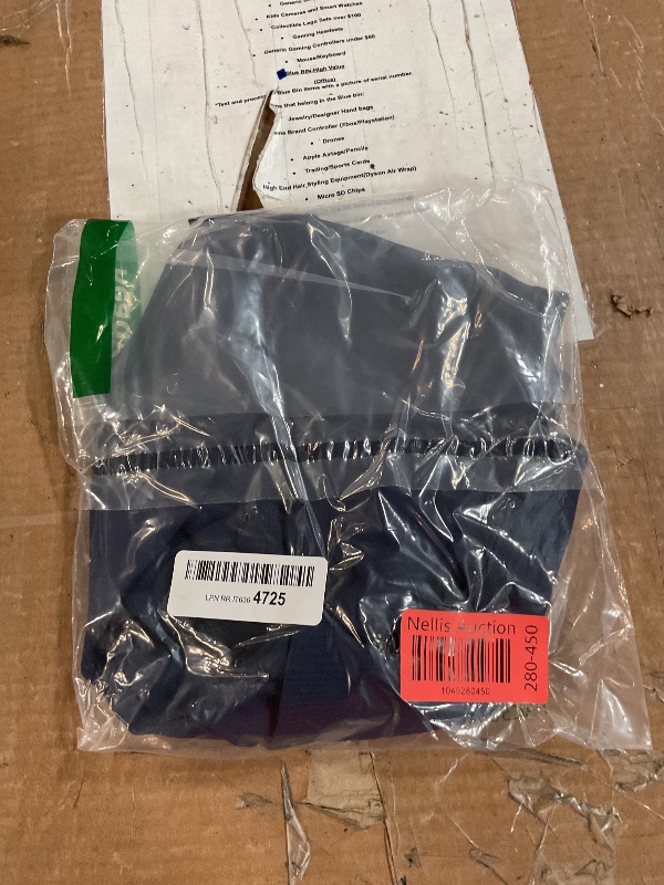 Photo 1 of (MEDIUM) (BAGGED) ODODOS High Waist Workout Capris for Women, 19" Tummy Control Athletic Running Cropped Leggings, Navy, Medium