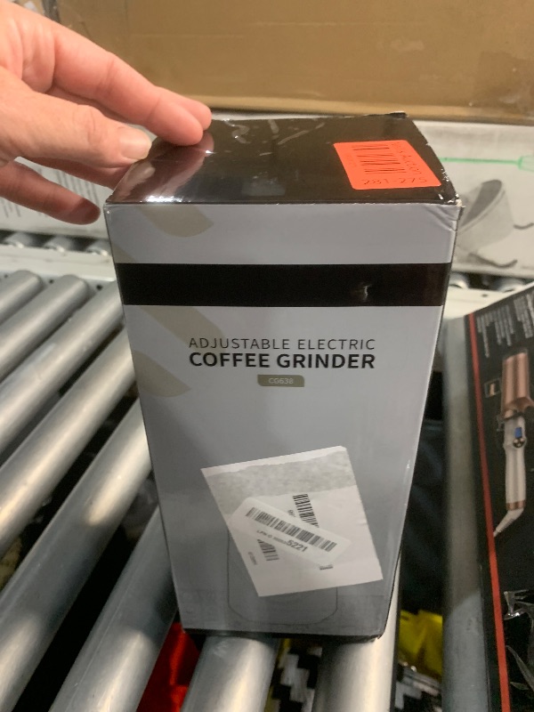 Photo 1 of ***(PARTS ONLY/ NON FUNCTIONAL)***SHARDOR Adjustable Coffee Grinder Electric, Herb, Spice, Coffee Bean,Espresso Grinder with 2 Removable Stainless Steel Wet and Dry Bowl, Silver