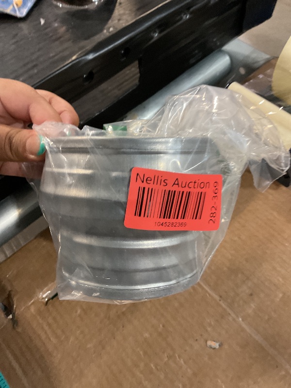 Photo 1 of 5" to 4" Inch Duct Reducer Round Fitting Pipe Increaser Made from Galvanized Steel (Drain, Waste and Vent) Reducing Coupling (Metal)