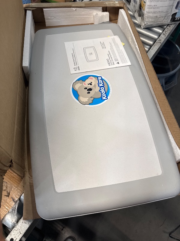Photo 1 of (USED/FAIR) Koala Kare Surface-Mounted Horizontal Baby Changing Station, Model KB300-05 (White Granite)