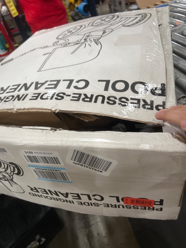 Photo 1 of ***(HEAVILY USED/ MINOR DAMAGE)***Amptyhub Upgrade Pool Pressure Side Sweeper: Professional Solution for Cleaning Your Swimming Pool (Four Wheels Better Than Three)