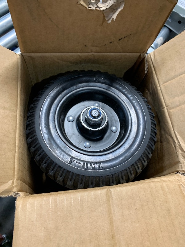 Photo 1 of USCaster Rolling Gate Wheel for Sliding, Chain Link, Metal Fences or Wooden Gates(8 inch, Black)