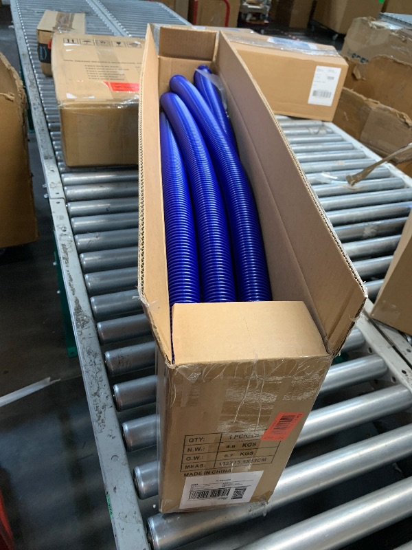 Photo 1 of (PARTIAL JUST HOSE) VINGLI Pool Vacuum Cleaner Automatic Sweeper Swimming Pool Creepy Crawler Vacuum with 33FT Hoses (Navy Blue&White)