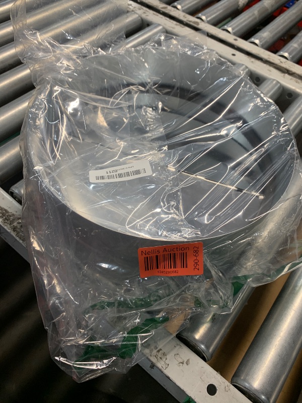 Photo 1 of QWORK Draft Blocker 12 Inch, Damper Stopper Duct Damper Backflow Preventer Inline Built-in Fan Vent Ventilation Vent Deflector