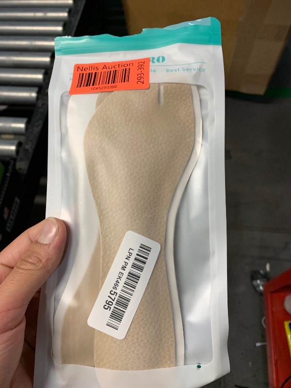 Photo 1 of (2 Pairs) Pigskin Flip Flop Insoles Arch Support Non Slip, Cuttable Thong Sandal Cushion Inserts Women Men for Sweaty Feet, Adhesive Flip Flop Toe Padding Protectors Relief Blister Rub Pain. 5-8 Size