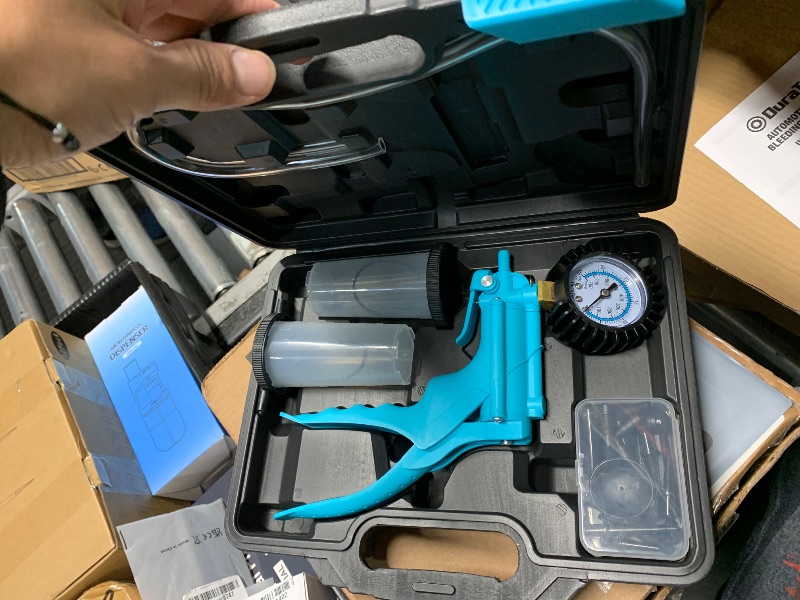 Photo 1 of DURATECH 2 in 1 Brake Bleeder Kit, Brake Fluid Bleeder Kit with Handheld Vacuum Pump, for Automotive, Organized in Portable Case