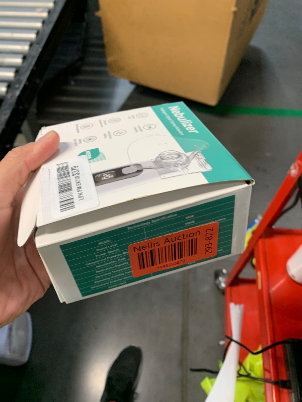 Photo 1 of (PARTS) (USED/FAIR) (MISSING CHARGER) Smart Digital Display Portable Nebulizer for Adults and Kids, Portable Nebulizer for Travel and Home Use, Rechargeable Nebulizer with a Remaining Power Display and 3 Optional Gears