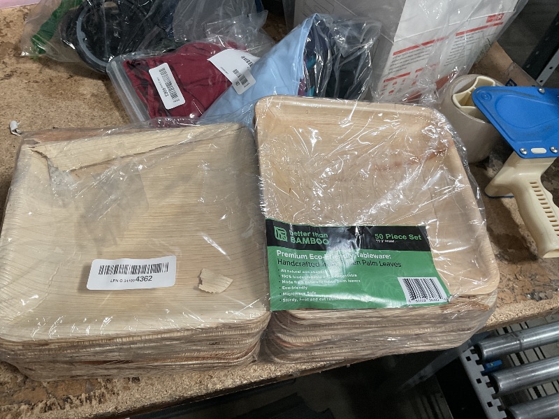 Photo 1 of **SEE NOTES***Better than Bamboo Disposable Leaf Plates | 50-Pack 8" Heavy-Duty Eco-Friendly Party Plates, 100% Compostable & Biodegradable, Sustainable Alternative to Bamboo, Wood & Plastic