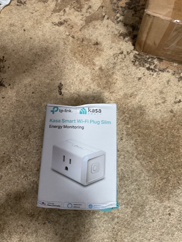 Photo 1 of Kasa Smart Plug Mini with Energy Monitoring, Smart Home Wi-Fi Outlet Works with Alexa, Google Home & IFTTT, Wi-Fi Simple Setup, No Hub Required (KP115), White
